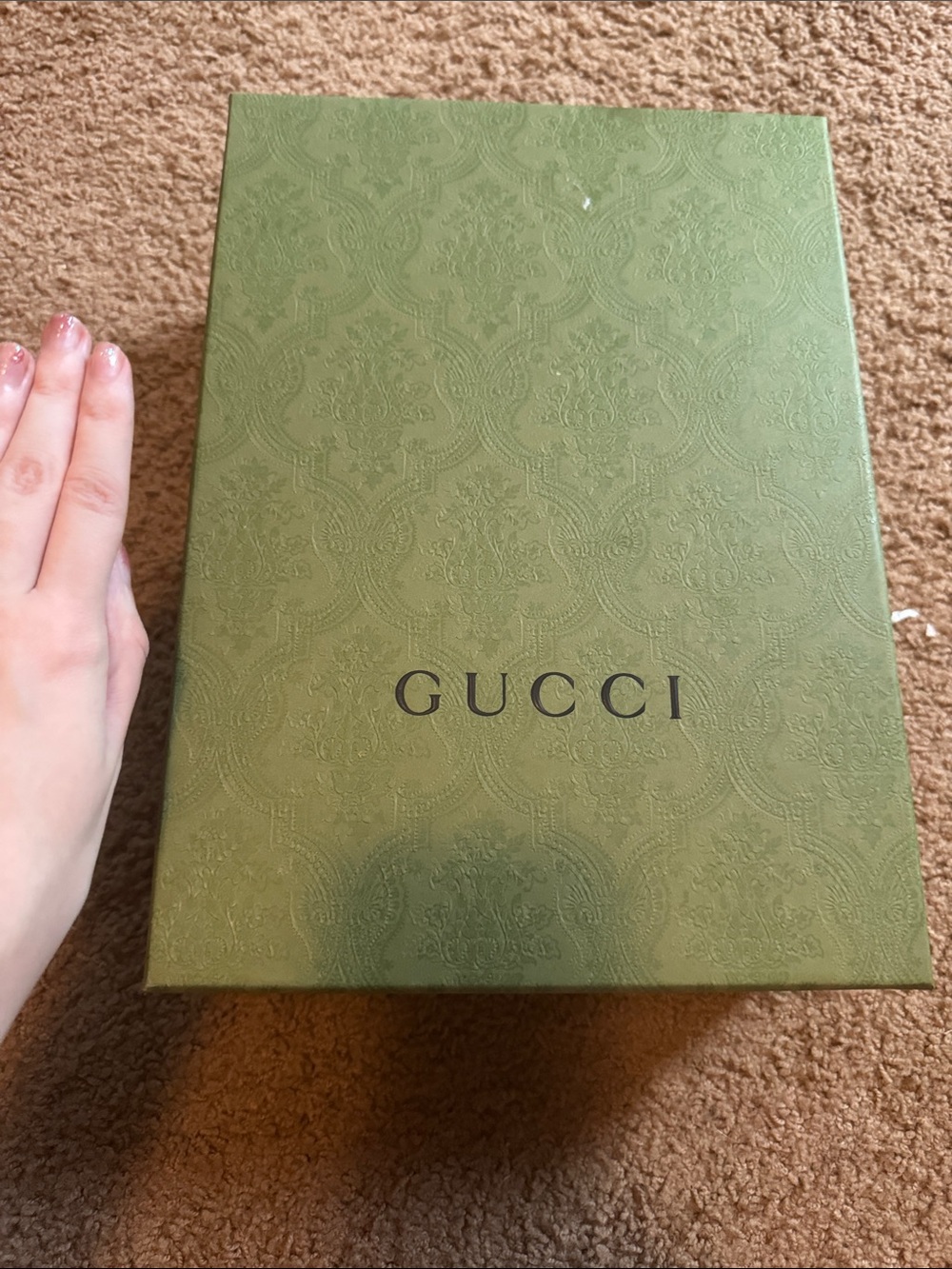 Gucci green shoe box